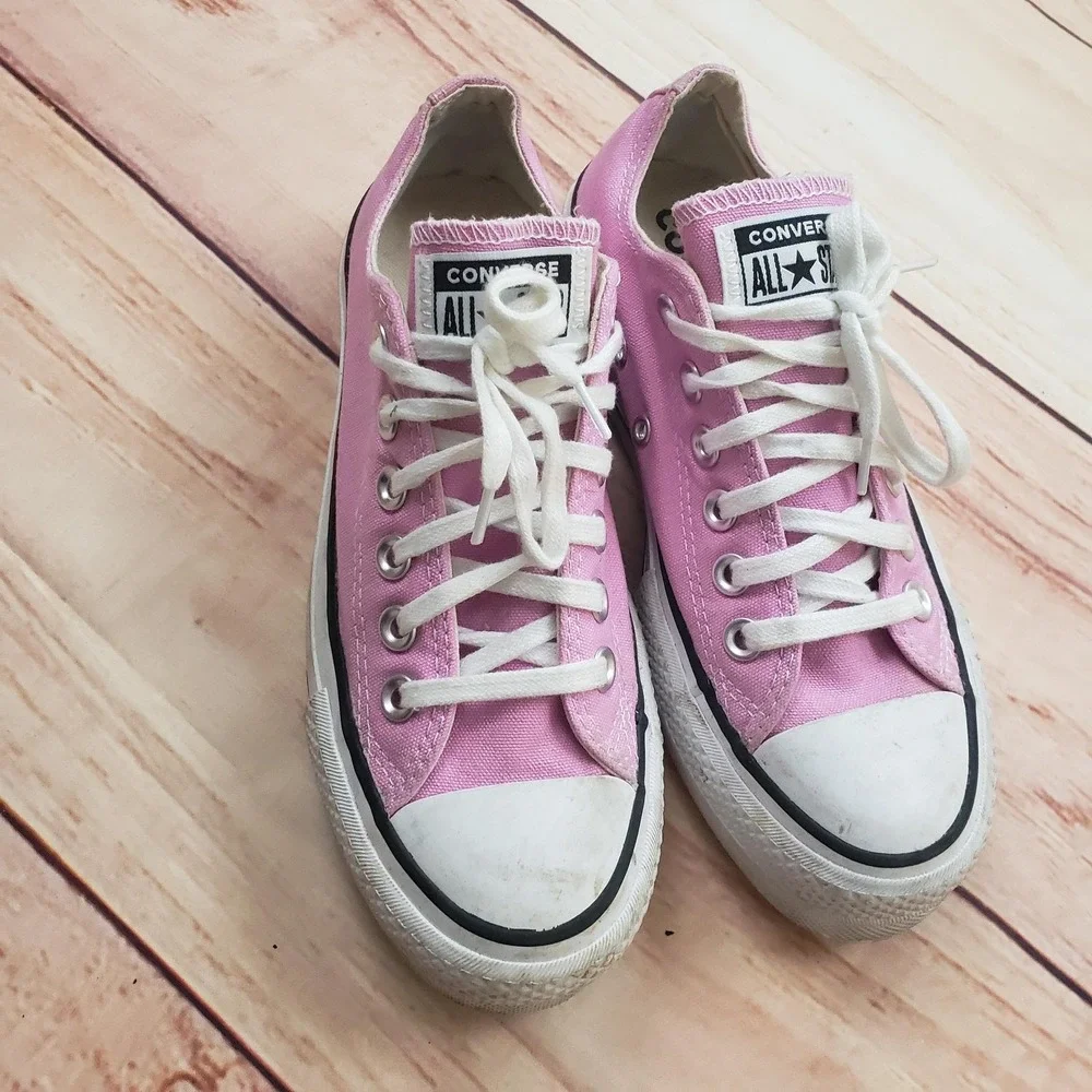 Converse Chuck Taylor All Star Lift Shoes Womens Size 5‎ Pink Platform Canvas
